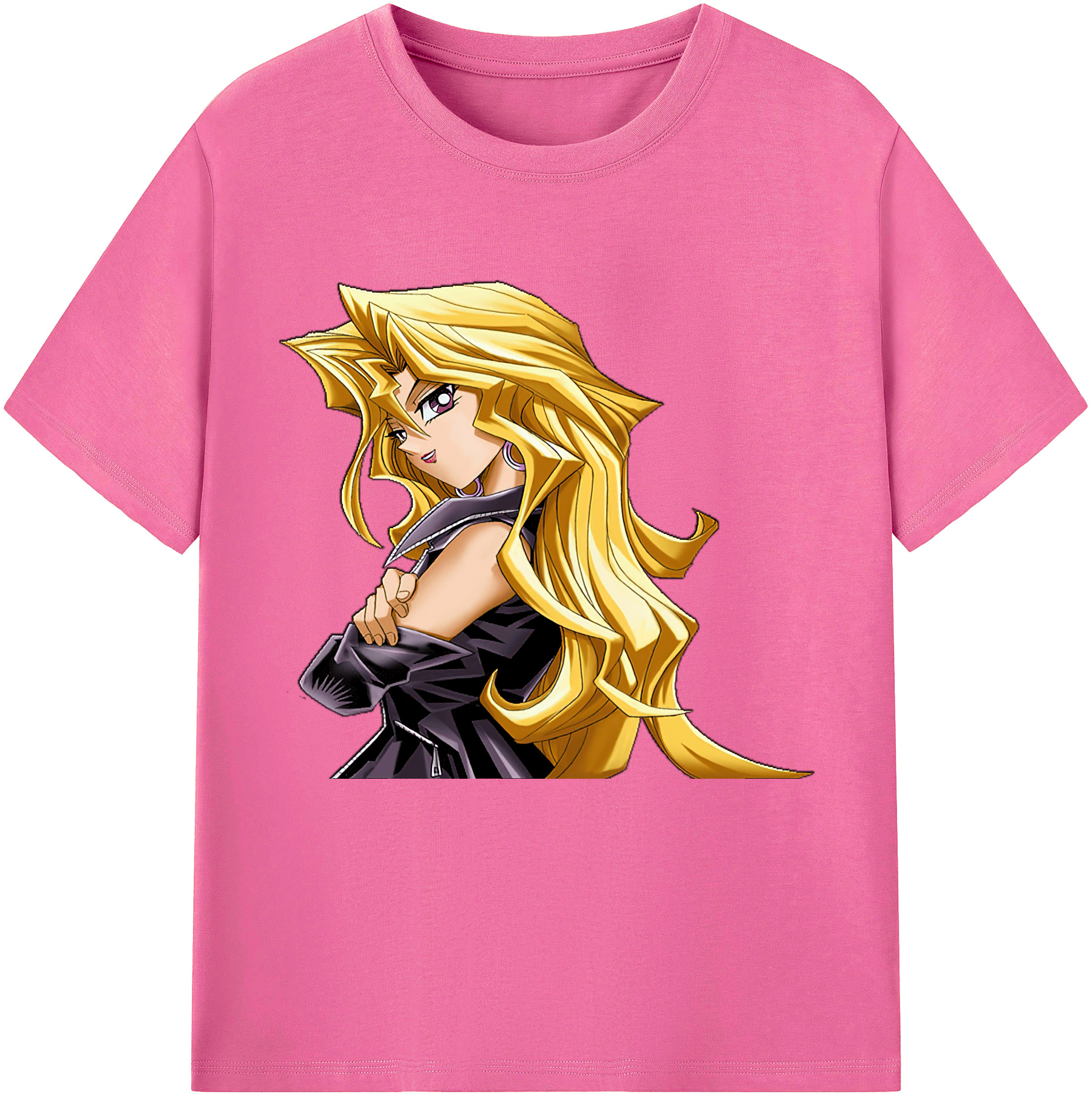 （画像用） 遊☆戯☆王 Yu-Gi-Oh! レディースカジュアルプリントTシャツ（綿100％）